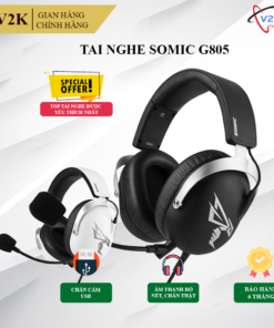 Tai nghe Somic G805- Led RGB- Mic rời- Âm thanh chân thật, rõ nét