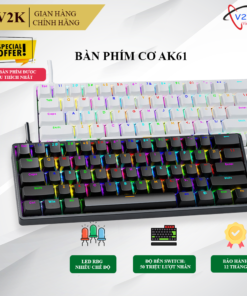 BÀN PHÍM CƠ ASESTEK AK61 RGB BLACK BLUE SWITCH