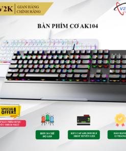BÀN PHÍM CƠ ASESTEK AK104 RGB BLACK BLUE SWITCH